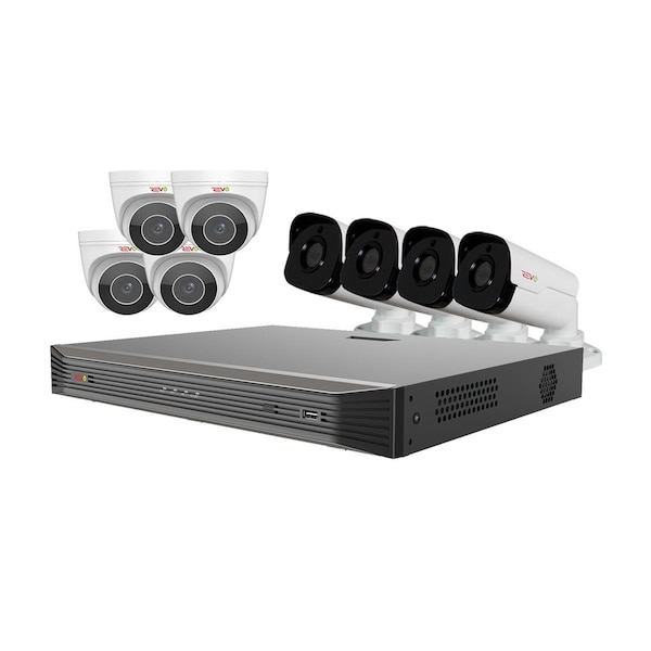 Revo America Ultra HD Audio Capable 16 Channel Surveillance System with 8 4 Megapixel Cameras RU162BNDL-3 - main